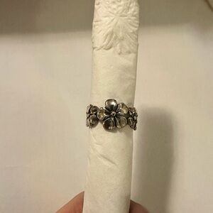 Floral Silver Ring